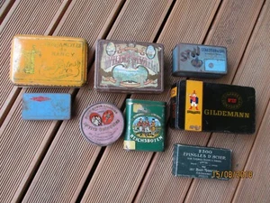 LOTE DE LATAS ANTIGUAS TABACO GILDEMANN HOFNAR STAEDTLER REGNIERE REICHSBOTEN GEVELOT - Imagen 1 de 1