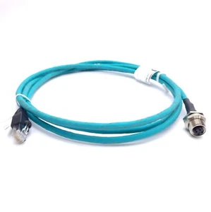 Lumberg 0985 706 104/2M Ethernet Cable Cat5e, M12 4-Pin Female to RJ45 Male, 2m - Picture 1 of 4