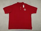 Gap Mens Red Pique Polo Collared Shirt Solid Size XL