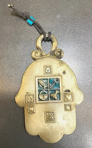 Vintage Original Jerusalem  Evil Eye Hamsa Decor Wall Hanging Israel Jewish 5" - Picture 1 of 8