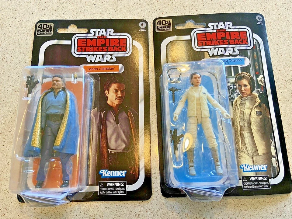Hasbro Star Wars 40th 6 pulgadas Lando Calrissian y Leah Organa figuras selladas Foto 1 de 4