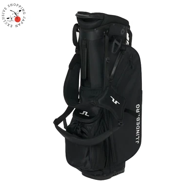 J.LINDEBERG Golf Carry Stand Bag 9 x 47" 6-way Lightweight 2.75kg 2025 New Black - Image 1 of 4