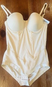 Maidenform Easy Up Firm Control Bodybriefer Strapless Shapewear Sz#38C Beige1256 - Picture 1 of 14