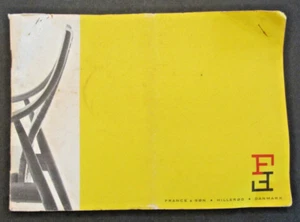 VTG France & Son HiIlerod Danmark Furniture Catalog Brochure Ephemera AD - Bild 1 von 7