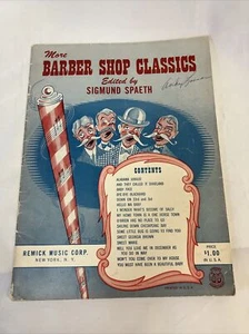 Vintage Barber Shop Classics Sheet Music Song Book Good Condition Preowned - Picture 1 of 12