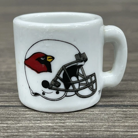 ARIZONA CARDINALS VINTAGE NFL FOOTBALL 1" MINI COFFEE CUP CERAMIC MUG Cover
