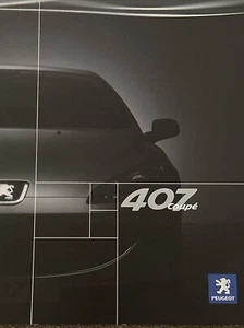 The Peugeot 407 Coupe Car Sales Info Brochure Frameable 2005 - Picture 1 of 4