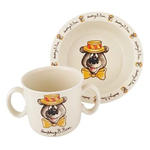 Humphrey B Bear Mug & Bowl Set Porcelain 1983 By Bear Marketing Vintage VGC - Picture 1 of 11