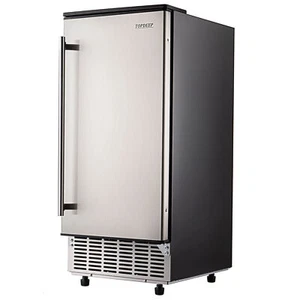 80Lbs/24h Commercial Ice Maker Stainless Steel Under Counter Ice Cube Machine - Picture 1 of 12