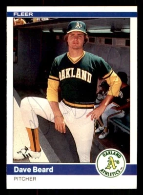 1984 Fleer Baseball #438 Dave Beard Signed Autograph (no COA) - Image 1 of 2