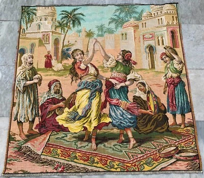 Vinage French Tapestry Decorative Goblins Medieval Room Wall Hanging 100x92 cm - Image 1 of 4