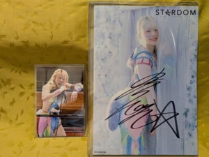 Mayu Iwatani Autographed Portrait (A4 size) + bonus Stardom Marigold Japan - Picture 1 of 4