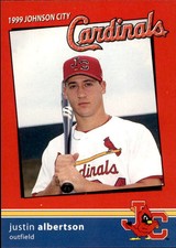 1999 Johnson City Cardinals Team Issue #2 Justin Abertson Los Angeles California