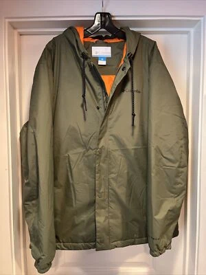 Chaqueta aislante Columbia Cedar Cliff para hombre XL verde piedra capucha impermeable caza Foto 1 de 4
