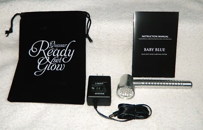 NEVER USED IN BOX - Quasar Baby Blue Skincare Advanced Acne Light Therapy System - Image 1 of 4