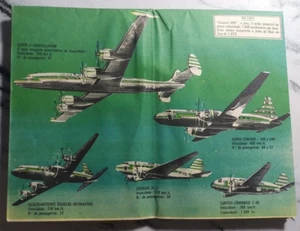 ANTIGUO FOLLETO BRASIL AEROLÍNEAS REALES Redes Estaduais Aéreas Ldas MAPA RUTAS DE FLOTA - Imagen 1 de 6