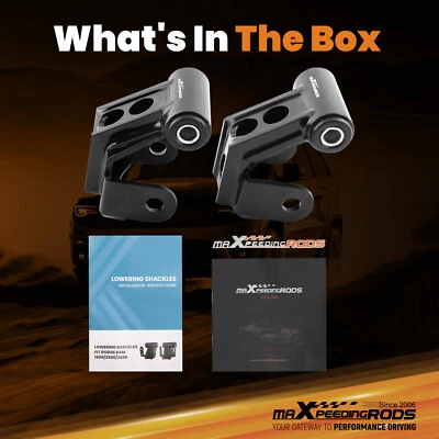 Kit de grilletes reductores de caída de 2 pulgadas aptos para Dodge Ram 2500 3500 2003-2013 Foto 1 de 4