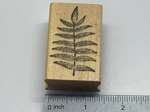 H4, Unbranded Rubber Stamp, Fern Leaf - Picture 1 of 2