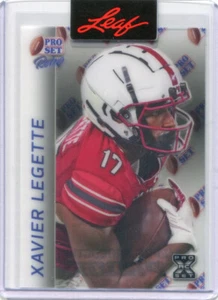 2024 Leaf Pro Set Metal Football Retro Clear Proof Xavier Legette Rookie 1/1 - Picture 1 of 2