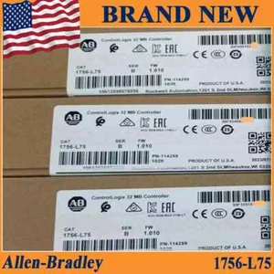 NEW Factory Sealed AB 1756-L75 SER B ControlLogix 32MB Controller 1756L75 - Picture 1 of 3
