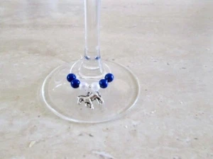DIJES DE VIDRIO DE VINO, SET 3, BARRA DE BEBIDAS, REGALO DE GRADO BODA CUMPLEAÑOS, FAVOR DE FIESTA, CABALLO - Imagen 1 de 2