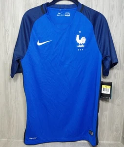 Nike France Home Authentic Men's Soccer Jersey Nike FFF Blue Size Small NWT 90$ - Picture 1 of 4