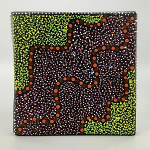 Original Australian Aboriginal Dot Painting by Thelma Dixon Kemarre - Picture 1 of 10