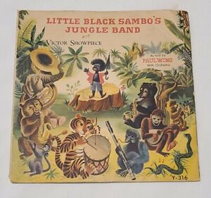 New ListingLittle Blck Sambo's Jungle Band 10" Record 78 Paul Wing Cover Sleeve Only