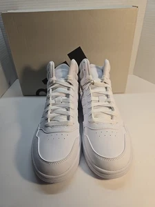 Adidas Damen Basketball Comfort Hoops 3.0 Mid Top klassische Schuhe weiß Größe 8 - Bild 1 von 7