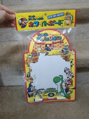 1991 Nintendo Super Mario World Белая Доска Дисплей Плакат Йоши Боузер Редкий  - Изображение 1 из 4