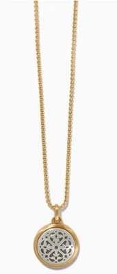 Brighton FERRARA  Ferrara Two Tone Luce Short Necklace STYLE JM7438-$78 New - Image 1 of 3