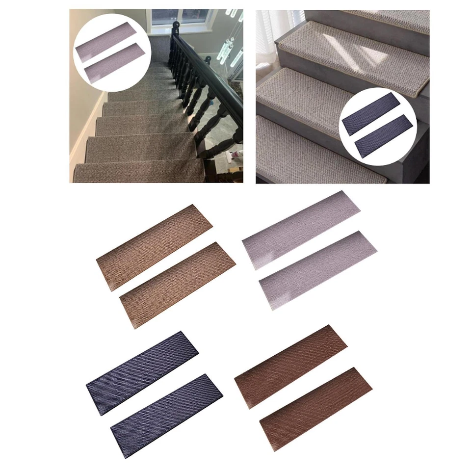 2 pezzi gradini per scale per moquette per scale in legno tappeti non slip per - Immagine 1 di 1