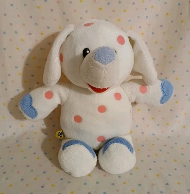 Build a Bear Rudolph White Pink Polkadot Elephant Stuffed Animal Plush 9” READ - Image 1 of 4