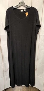 Chico's Travelers Damenkleid Größe 4 = US 20/22 schwarz - Bild 1 von 3