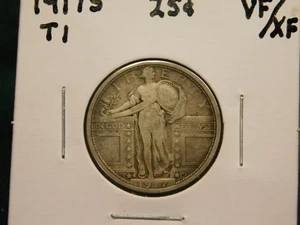 1917 S Standing Liberty Quarter Item # 5781 - Picture 1 of 2