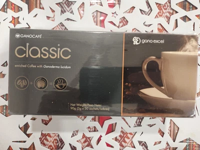 GANOCAFE CLASSIC WITH GANODERMA EXTRACT 30 SACHETS 08/2027 NEW SEALED ORIGINAL - Image 1 of 3