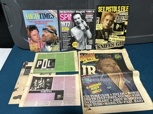 4x Sex Pistols PIL Magazine File High Time Melody Maker Spin Johnny Rotten Sid - Picture 1 of 15