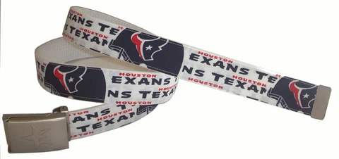 Houston Texans BELT & Buckle Football Team Apparel Fan Game Gear Pro NFL Shop TX Cover