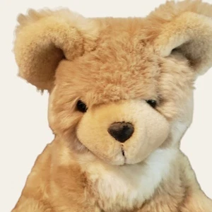 Chosun International Korea Plush Bear Sitting 11" Light Brown Stuffed Animal 70s - Picture 1 of 7