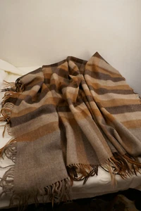 Saint Laurent großes Tuch Schal Alpaka Wolle 124 cm x 124 cm Vintage Pashmina - Bild 1 von 9
