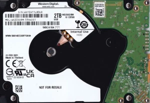 WD20SDRM-59A4DS1 s/n: WXF2A1 FEB / 2021 Thailand 2TB USB-C 2.5" WESTERN DIGITAL - Picture 1 of 4