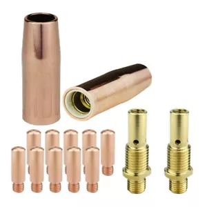 14Pcs MIG Gun Part for 0.035 " for Lincoln 100L Tweco Mini/#1 Tip-Diffuer-Nozzle - Picture 1 of 4
