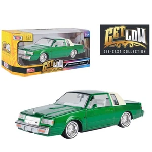 1/24 MotorMax GET LOW 1987 Buick Regal Diecast Model Car Green 79023 GRB - Picture 1 of 2