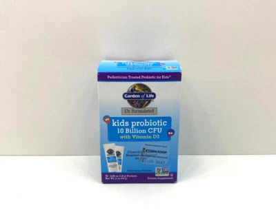 NEW Garden Of Life Dr. Formulated Kids Probiotic Vitamin D3 30 Packets 2026 - Image 1 of 4