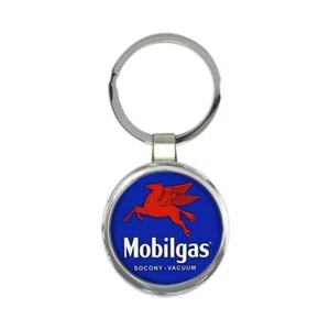 Mobilgas Keychain : Gift Car Auto Automobile Garage Mechanic Gas Station - Picture 1 of 1