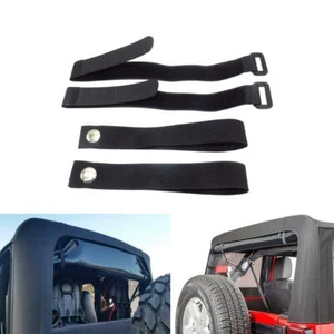 For Jeep Wrangler 2007-2019 JK Soft Top Tie-down Snap Strap Secure Hook - Picture 1 of 11