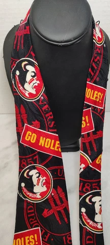 Florida State University Seminoles Old Logo Collegiate Necktie Tie 100% Silk FSU Cover