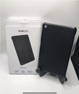 Quikcell LG G Pad 5 Impact Tablet Protector Leather Folio Consul - Picture 1 of 3