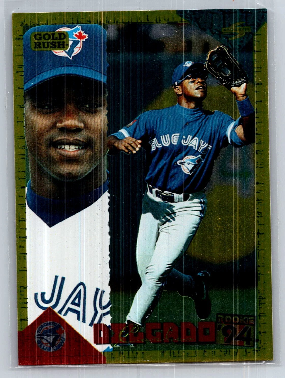 1994 Score Rookie & Traded #RT102 Carlos Delgado Gold Rush Excellent