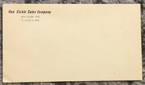 Vintage Envelope Van Sickle Sales Company St. Louis Missouri Original 1940s Old - Picture 1 of 6